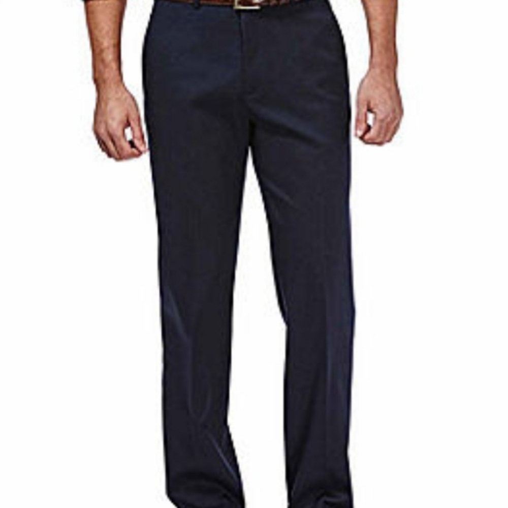 Nwt- Mens Haggar classic flat front khaki pants